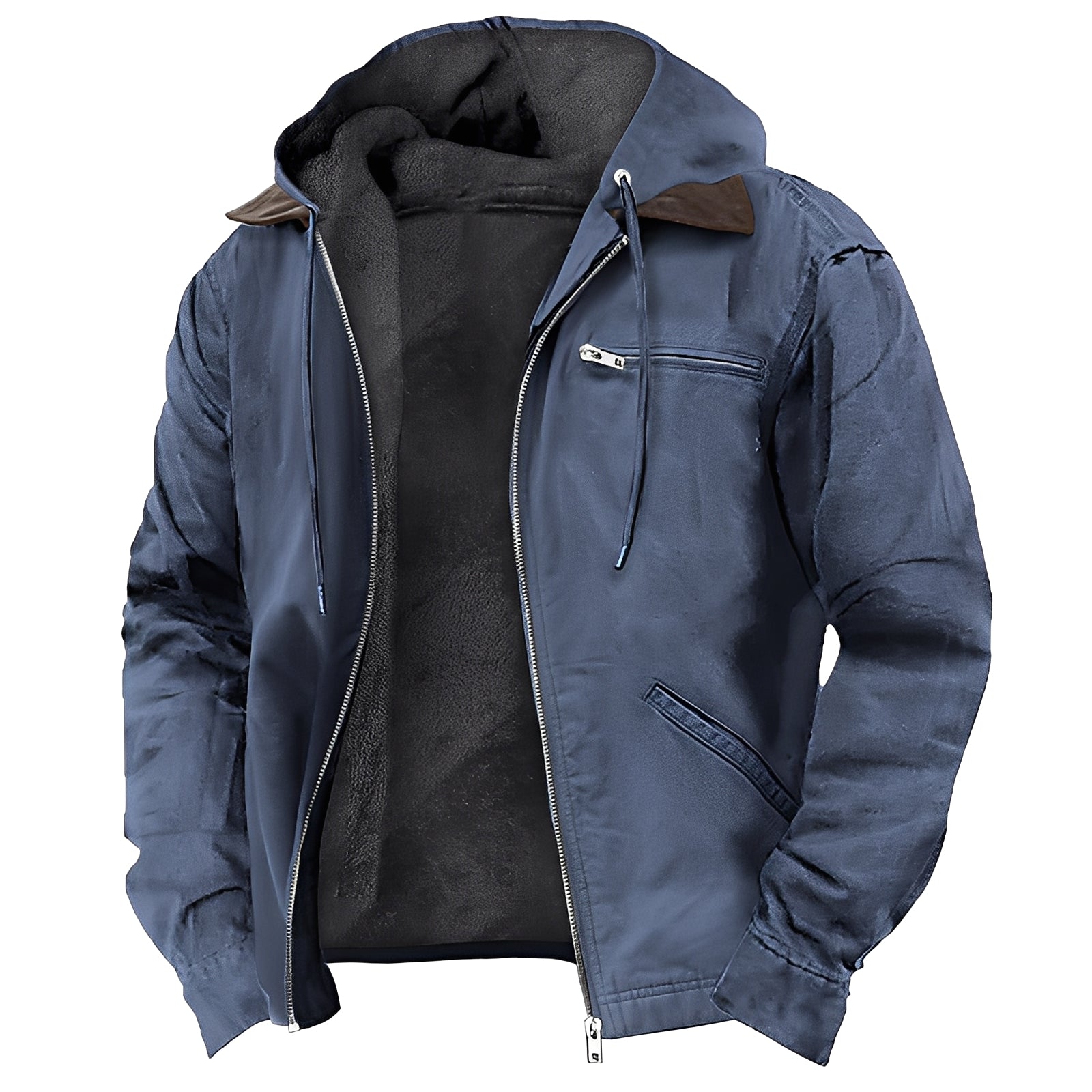 Adrian - Warm Men's Outdoor Jacket with Hood