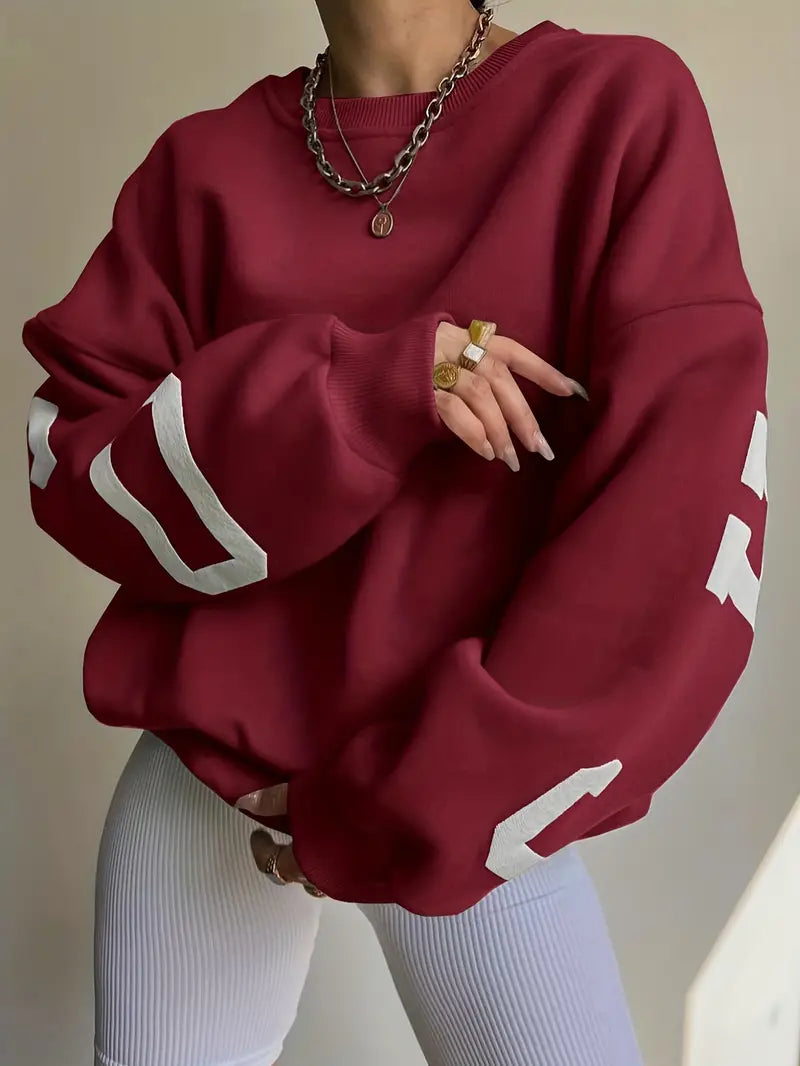 Women's Oversized Sweatshirt with Print
