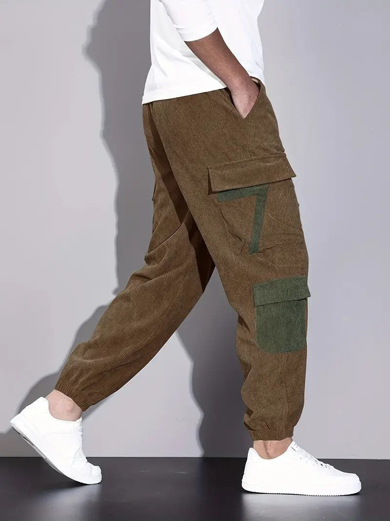 Adam Cargo Trousers | Casual Cord Trousers for Men