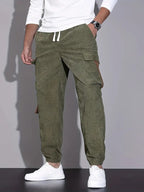 Adam Cargo Trousers | Casual Cord Trousers for Men