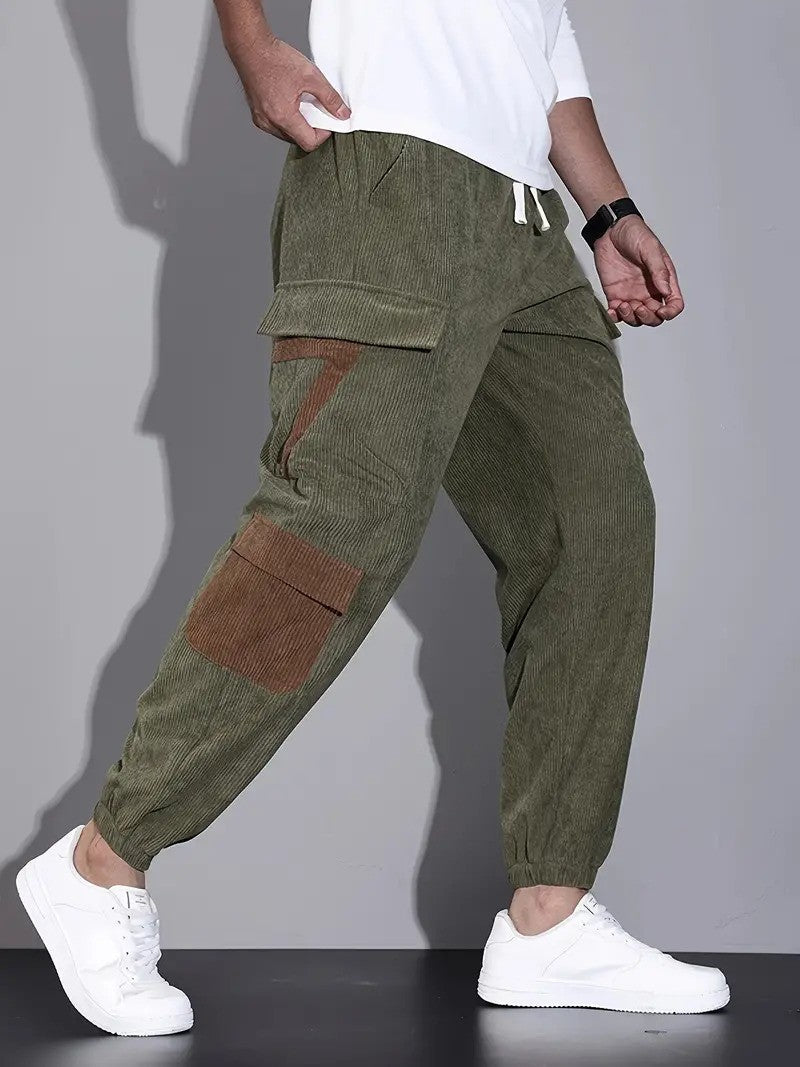 Adam Cargo Trousers | Casual Cord Trousers for Men