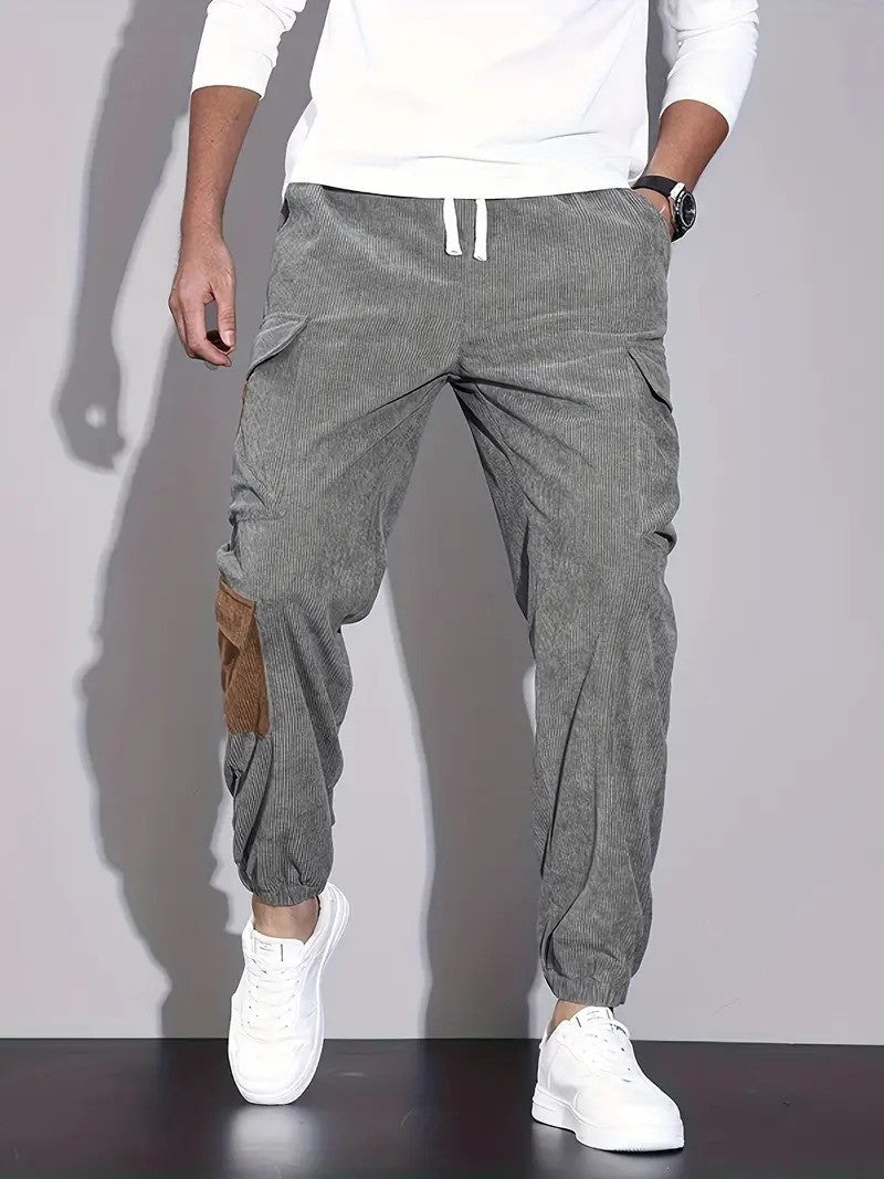Adam Cargo Trousers | Casual Cord Trousers for Men