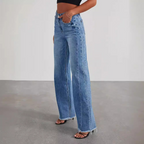 Women's High-Waisted Casual Jeans