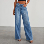 Women's High-Waisted Casual Jeans