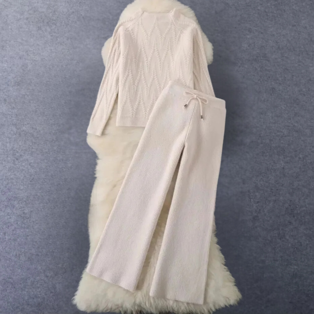 Graciela - Elegant 2-Piece Knitted Set for Women