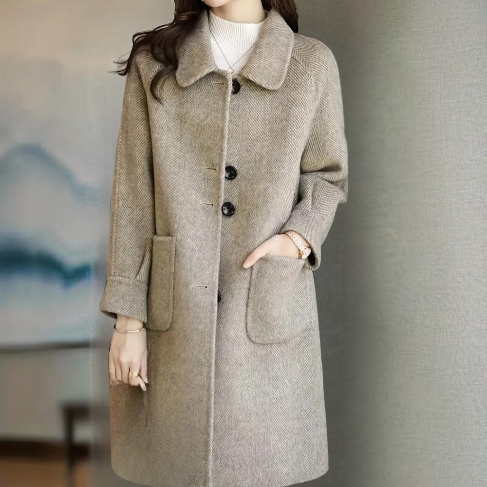 Alicja - Elegant, luxurious winter coat for women