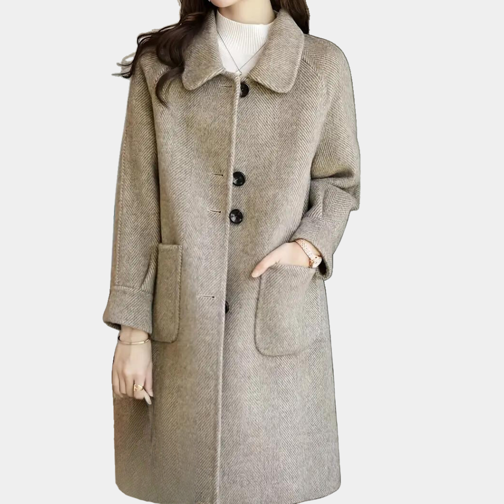 Alicja - Elegant, luxurious winter coat for women