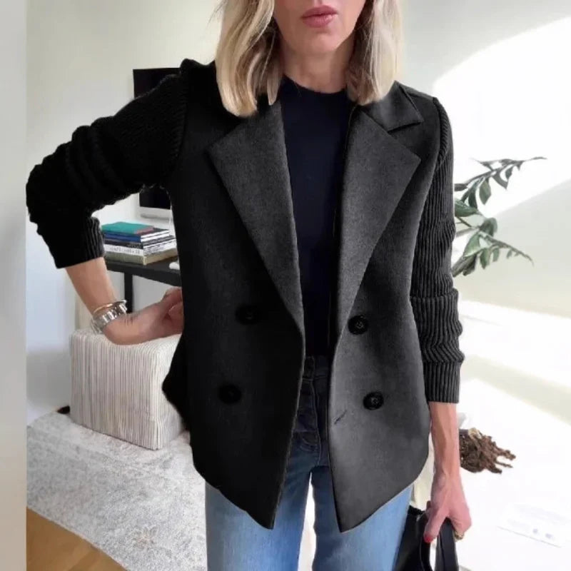 Women's Blazer – Double Knit Design, Soft & Structured