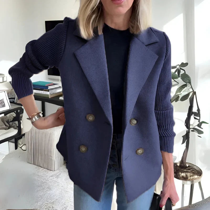 Women's Blazer – Double Knit Design, Soft & Structured