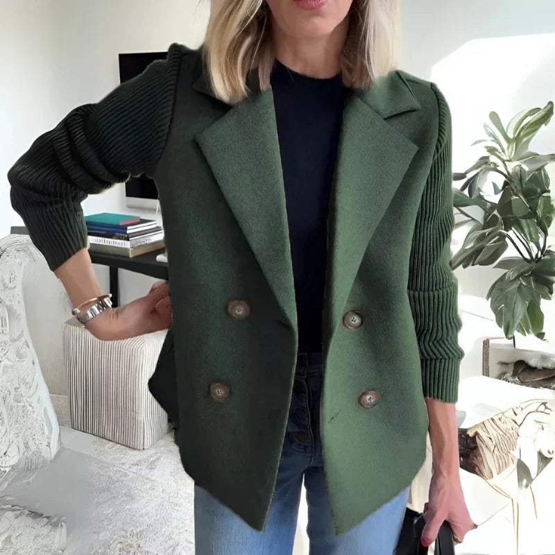 Women's Blazer – Double Knit Design, Soft & Structured