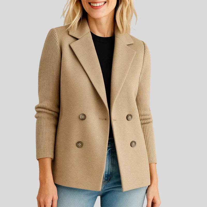 Women's Blazer – Double Knit Design, Soft & Structured