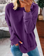 Women's sweatshirt with a pleasant cut for all year round