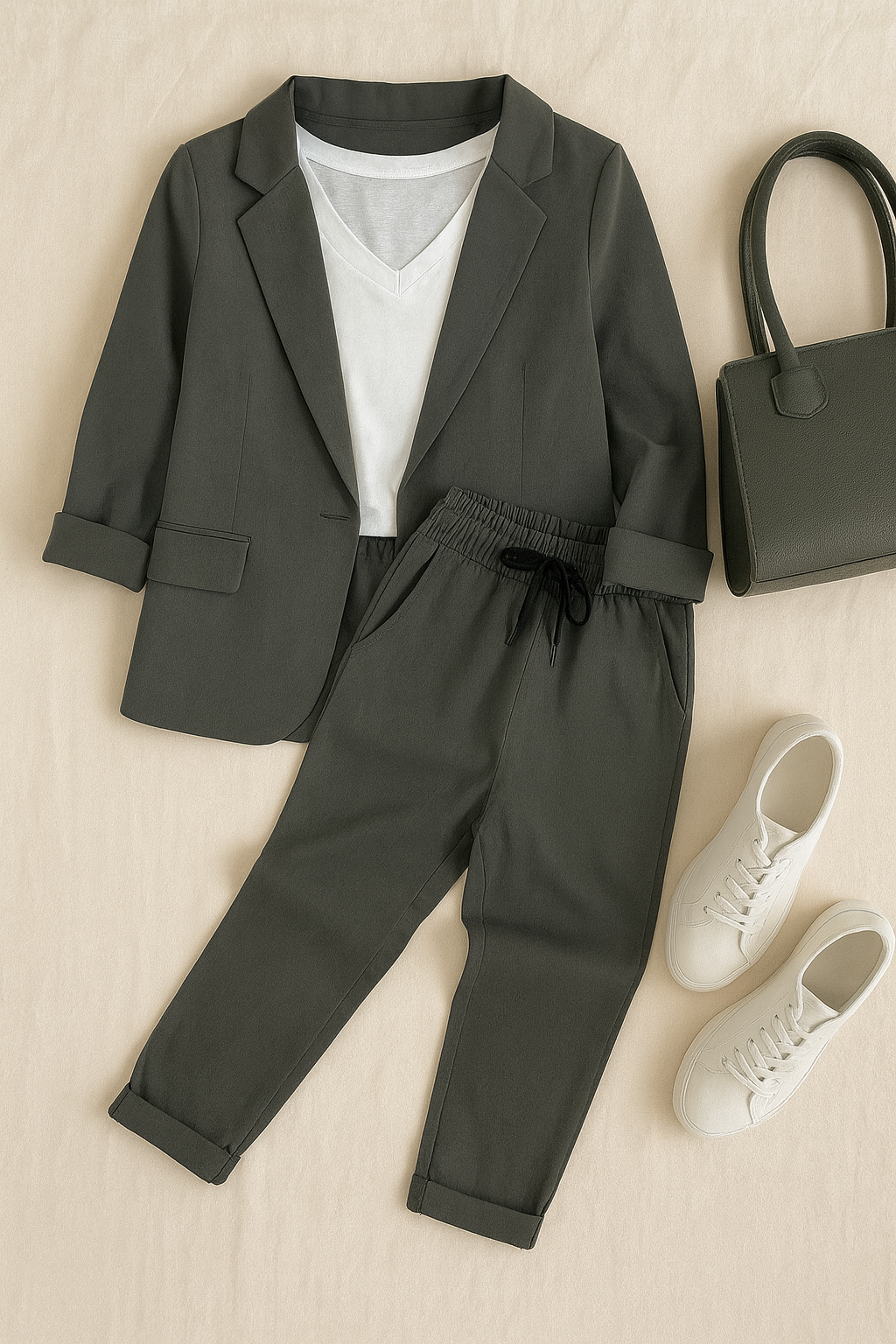 Women's Suit Set – Blazer & Trousers, Elegant & Versatile