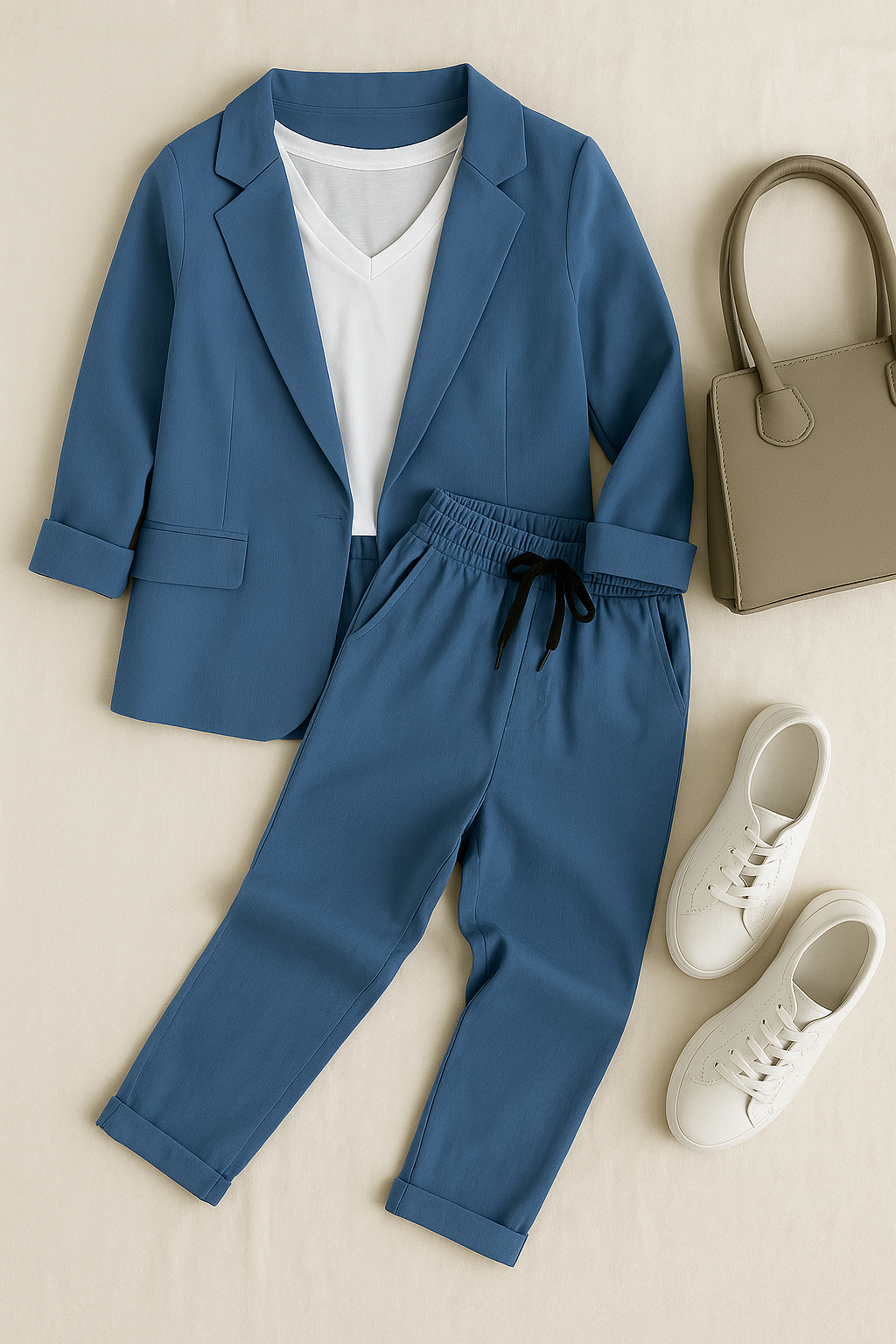 Women's Suit Set – Blazer & Trousers, Elegant & Versatile