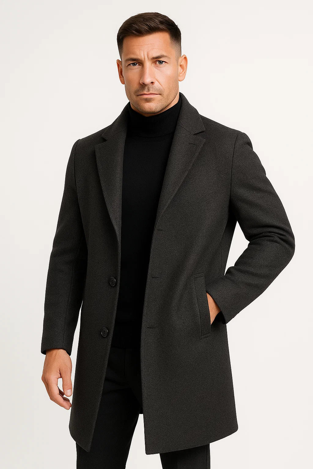 Tom | Modern Mid-Length Trench Coat Men