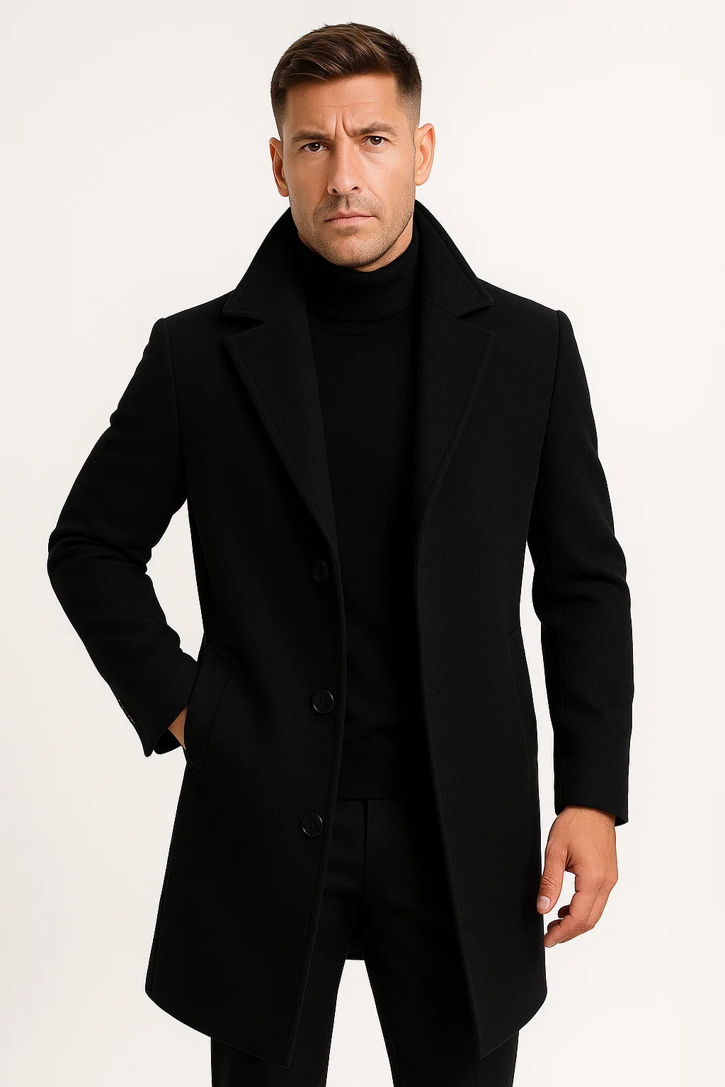 Tom | Modern Mid-Length Trench Coat Men