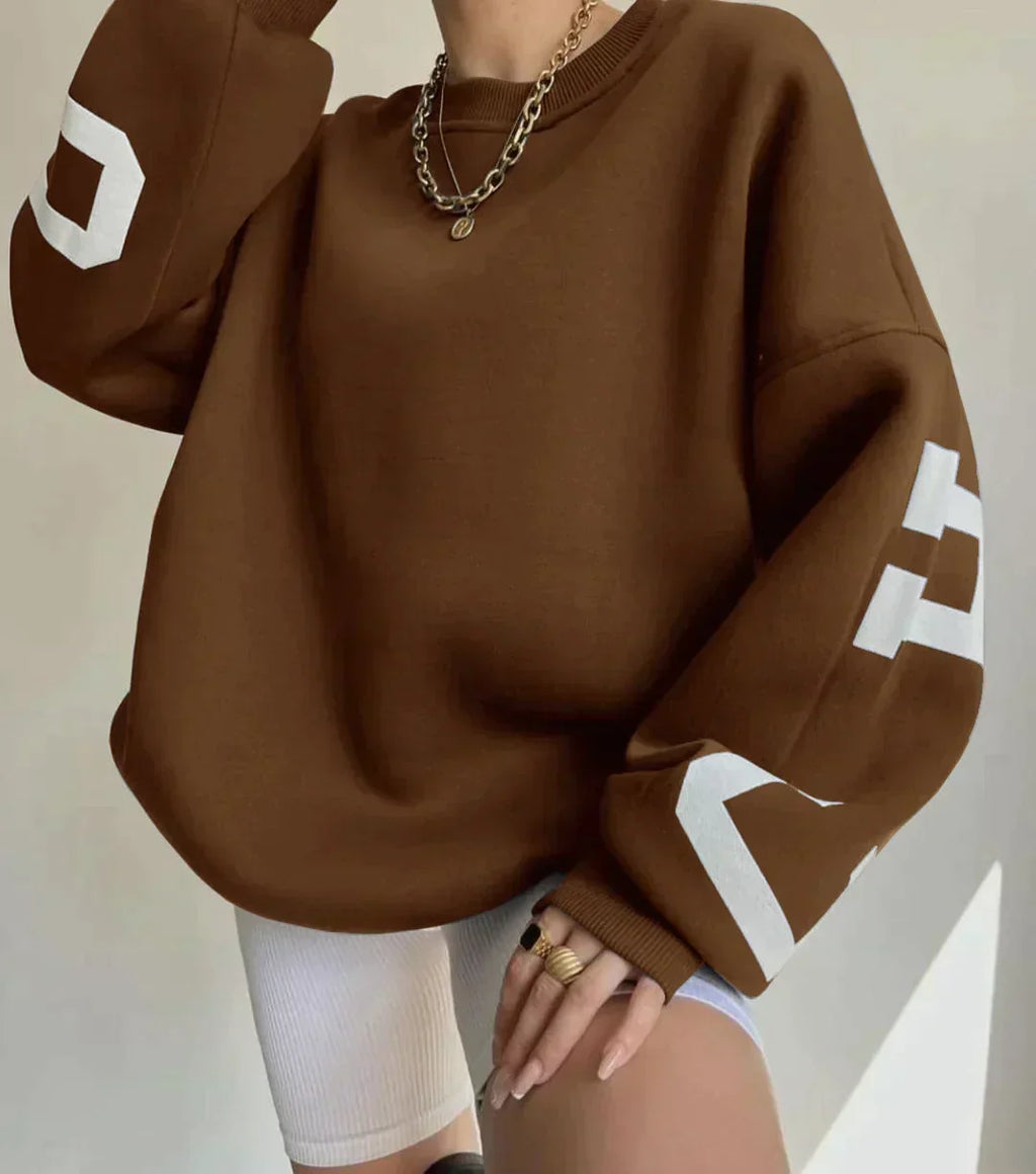 Women's Oversized Sweatshirt with Print