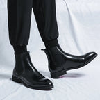 Men's Chelsea Boots with Elastic Side Inserts