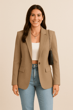 Women’s Fashion Blazer – Tailored Streetwear Chic Jacket