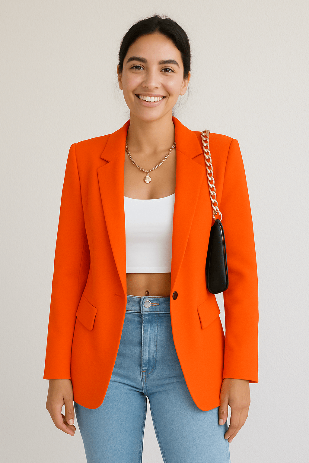 Women’s Fashion Blazer – Tailored Streetwear Chic Jacket