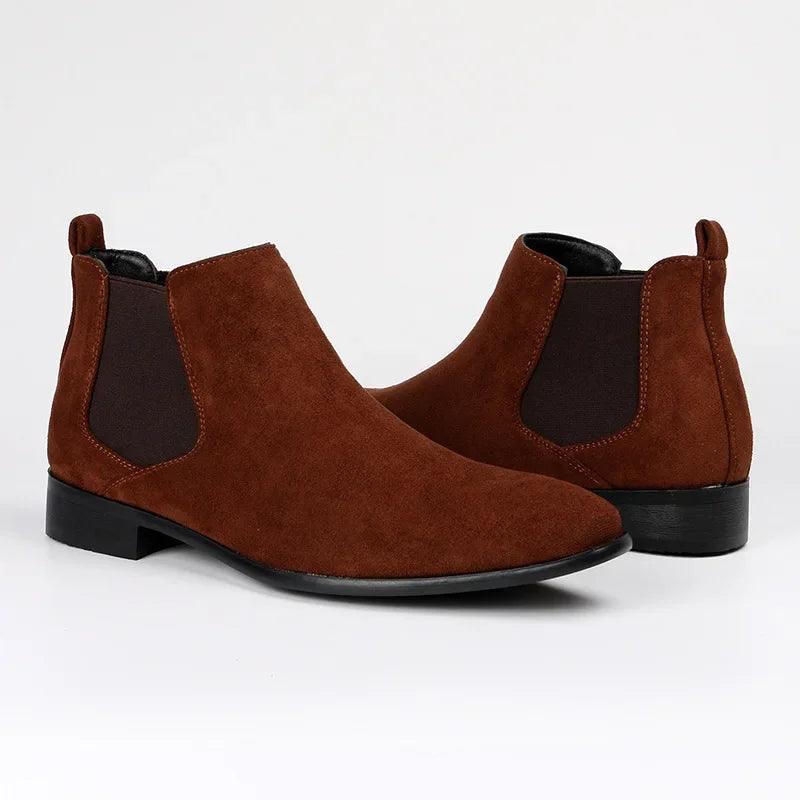 Men's Chelsea Boots with Elastic Panels
