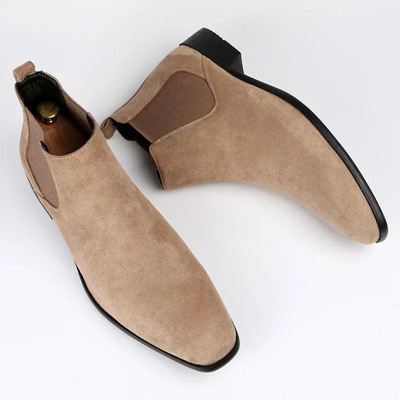 Men's Chelsea Boots with Elastic Panels