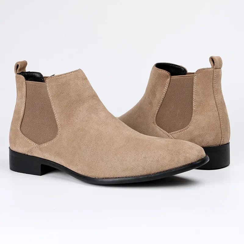 Men's Chelsea Boots with Elastic Panels