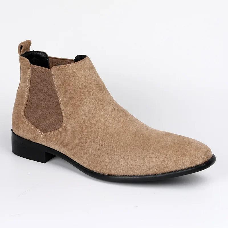 Men's Chelsea Boots with Elastic Panels