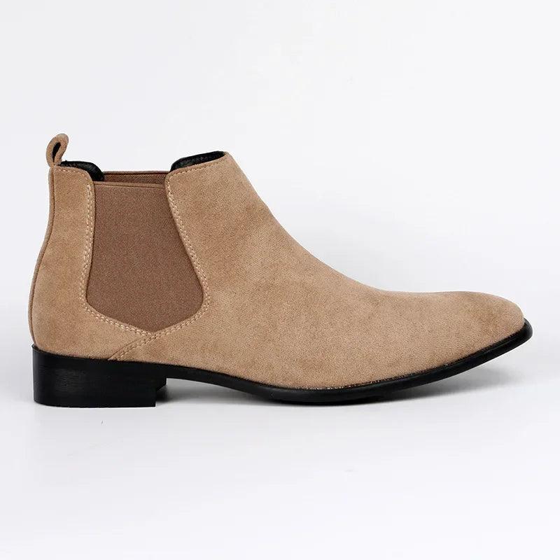 Men's Chelsea Boots with Elastic Panels