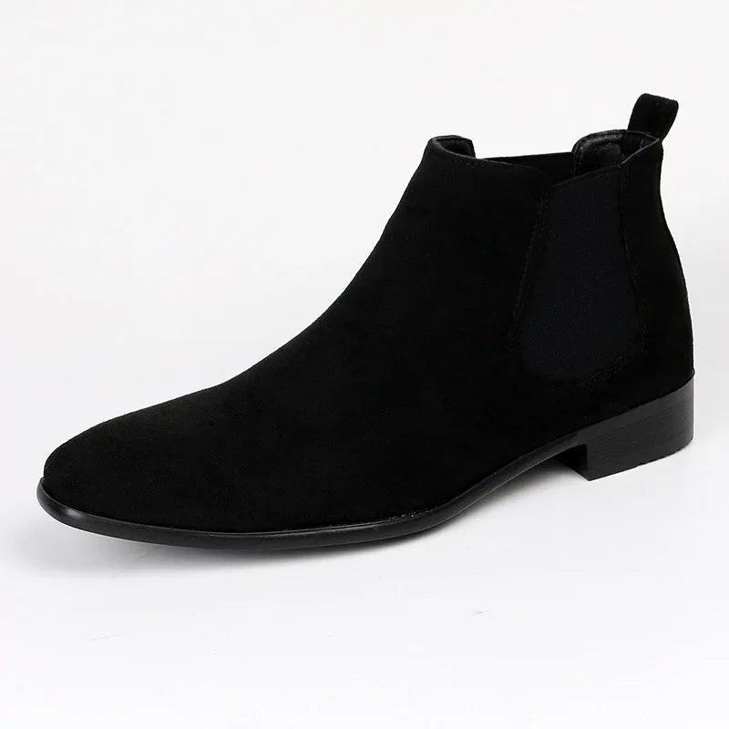 Men's Chelsea Boots with Elastic Panels