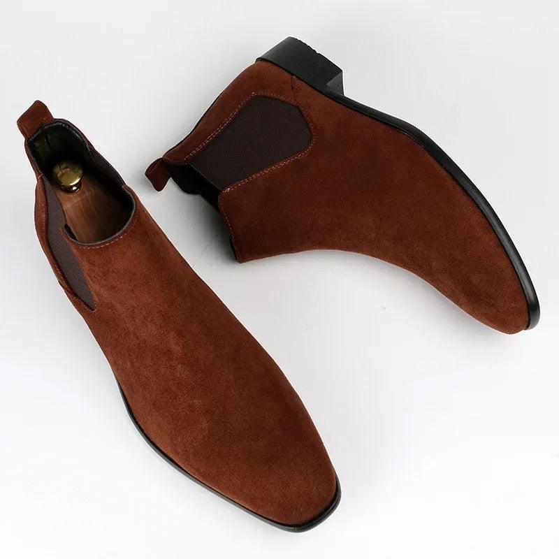 Men's Chelsea Boots with Elastic Panels