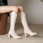 Adeline | Elegant High Boots with Pointed Toe