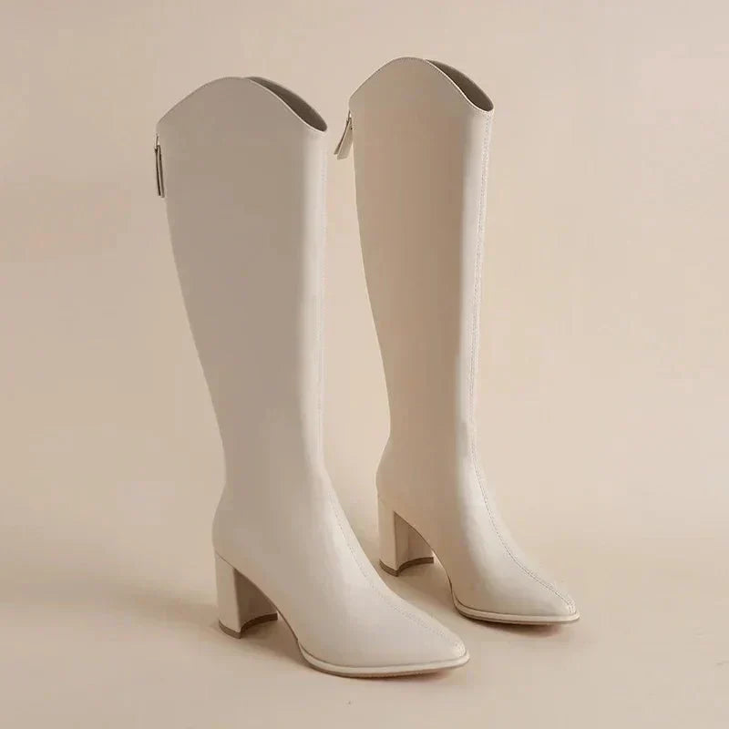 Adeline | Elegant High Boots with Pointed Toe