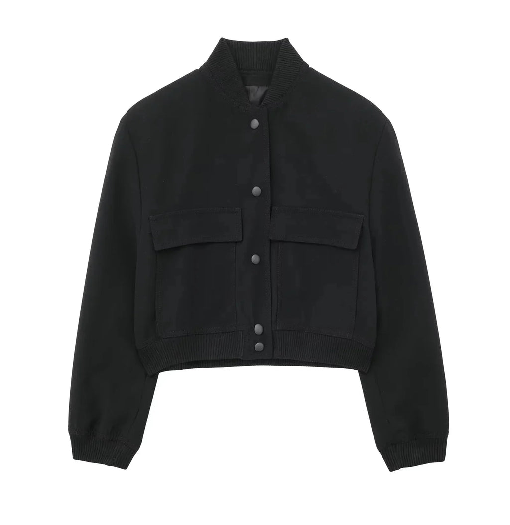 Cropped Bomber Jacket for Women | Modern Edge