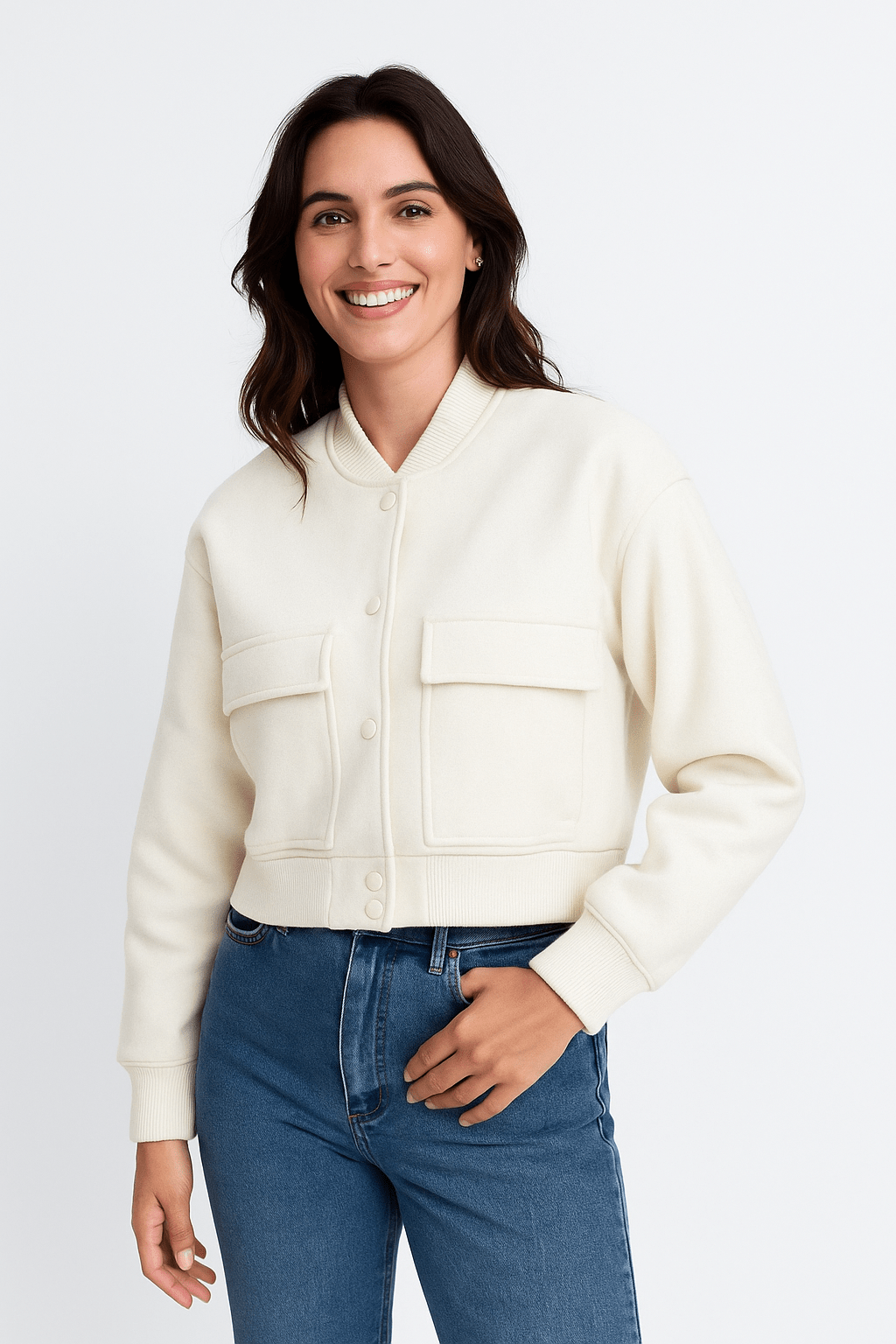 Cropped Bomber Jacket for Women | Modern Edge