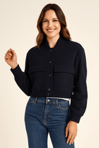Cropped Bomber Jacket for Women | Modern Edge