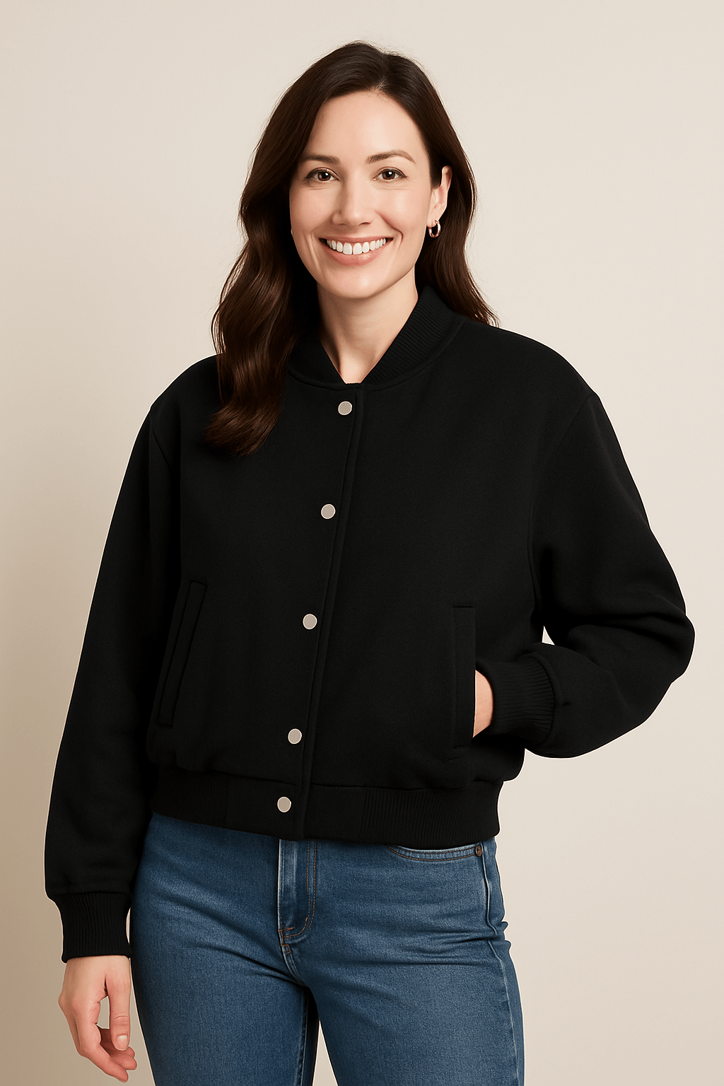 Cropped Bomber Jacket for Women | Sporty & Stylish