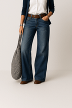 Wide Leg Denim Jeans for Women | Relaxed & Stylish