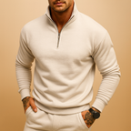 Men’s Half Zip Jumper – Knitted Pullover for Autumn and Winter