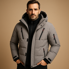 Men's Waterproof Winter Jacket with Warm Lining | Outdoor-Ready Design
